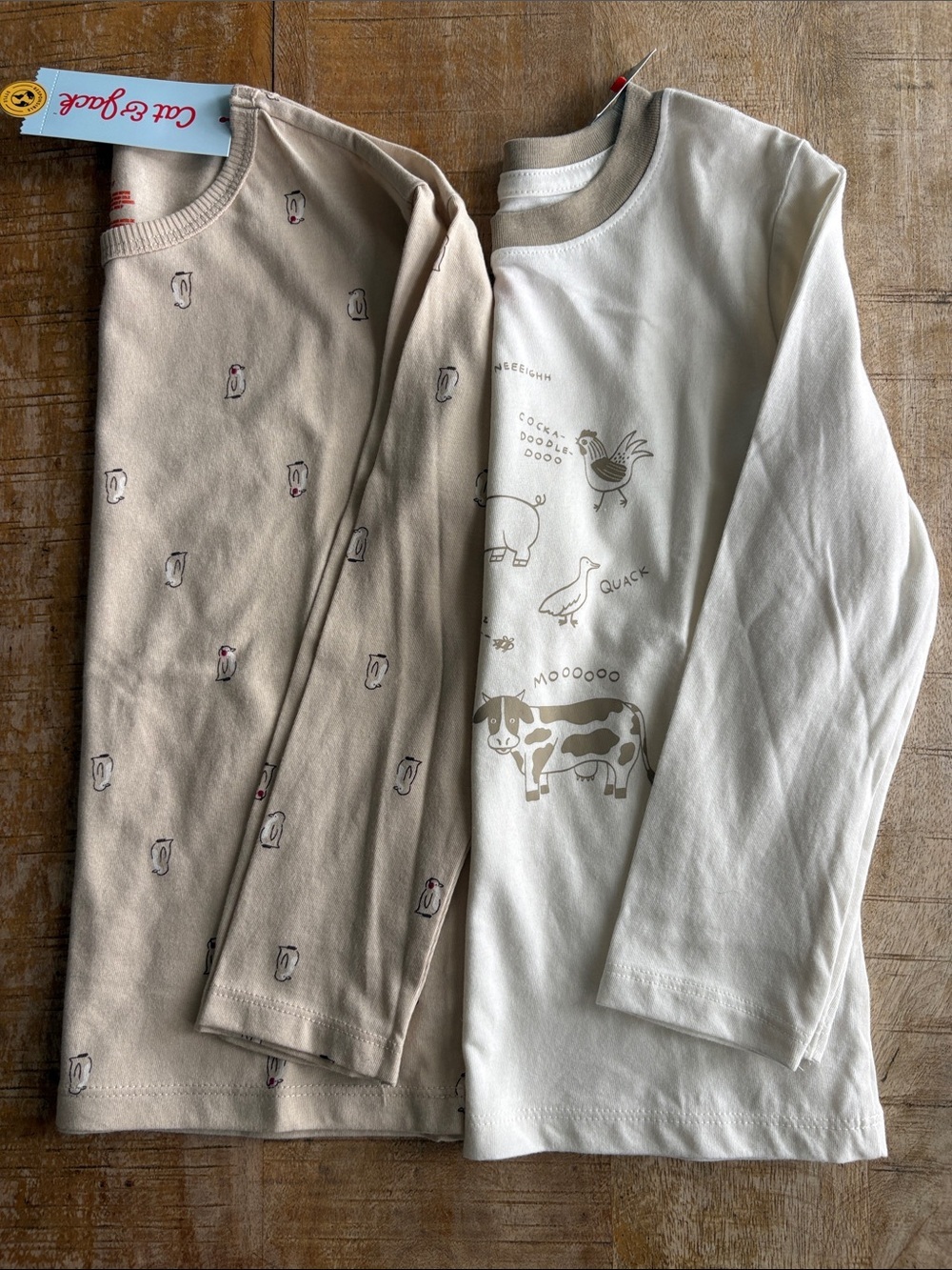 NWT Cat & Jack Boys Long Sleeve Tees 5t - Picture 1 of 5